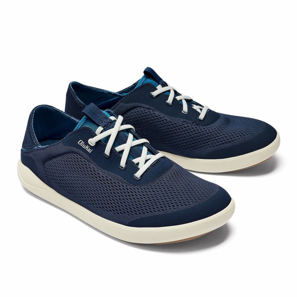 Zapatos Olukai Moku Pae - Zapatillas Hombre Azules 20497-605